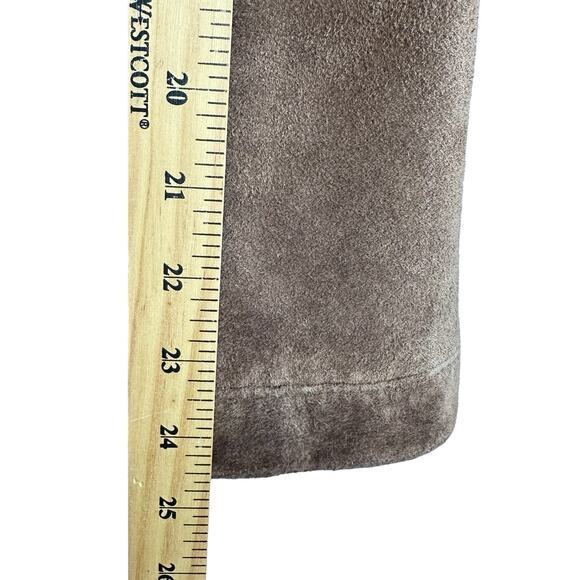 VTG Suede Leather Jacket Women XL Western Festival Boho Quiet Luxury Quality - Picture 8 of 13